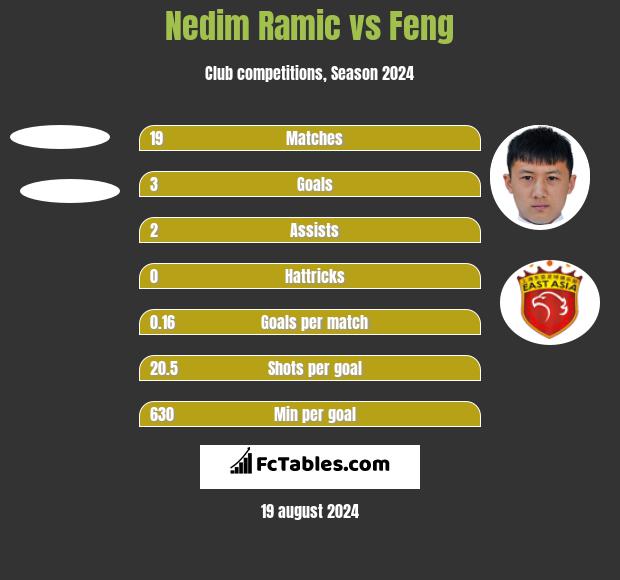 Nedim Ramic vs Feng h2h player stats