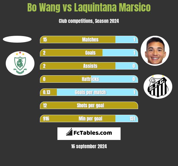 Bo Wang vs Laquintana Marsico h2h player stats