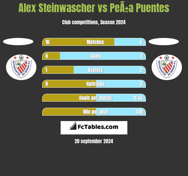 Alex Steinwascher vs PeÃ±a Puentes h2h player stats