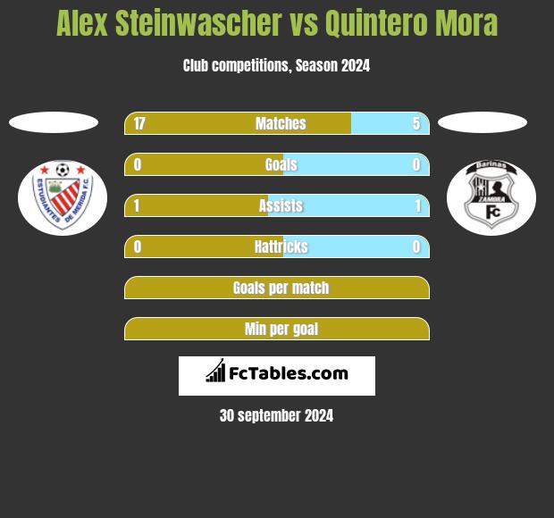 Alex Steinwascher vs Quintero Mora h2h player stats