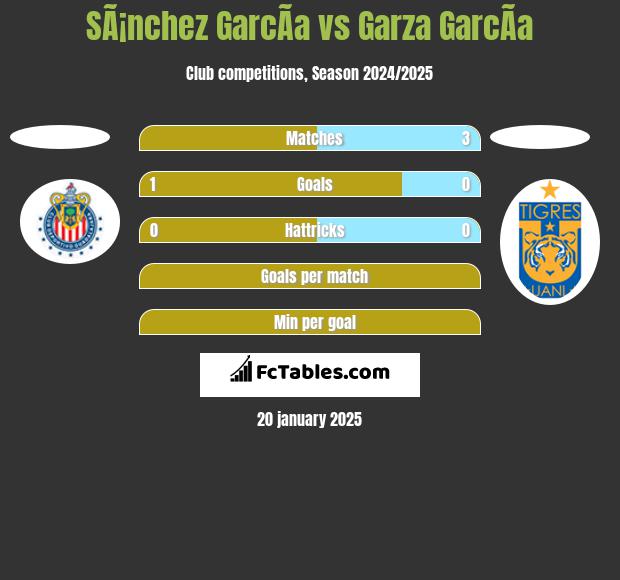 SÃ¡nchez GarcÃ­a vs Garza GarcÃ­a h2h player stats