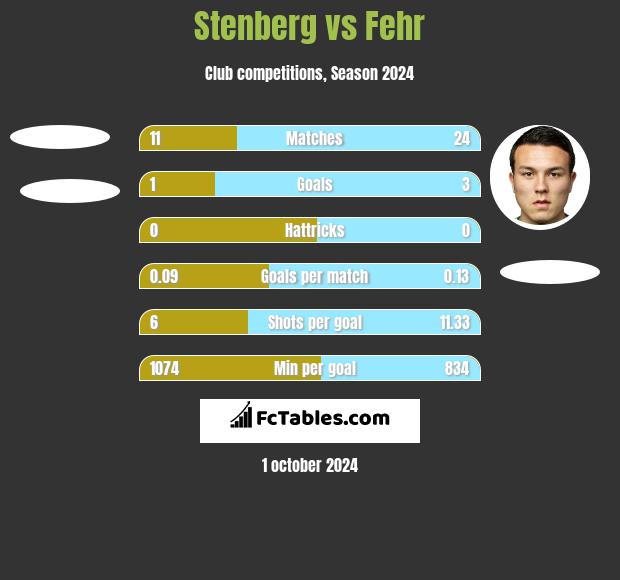 Stenberg vs Fehr h2h player stats