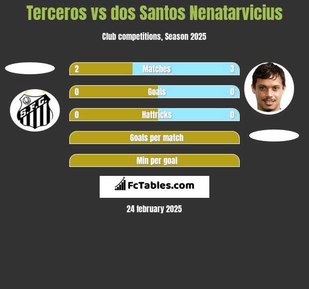 Terceros vs dos Santos Nenatarvicius h2h player stats