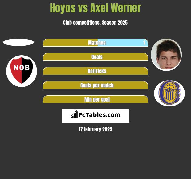 Hoyos vs Axel Werner h2h player stats