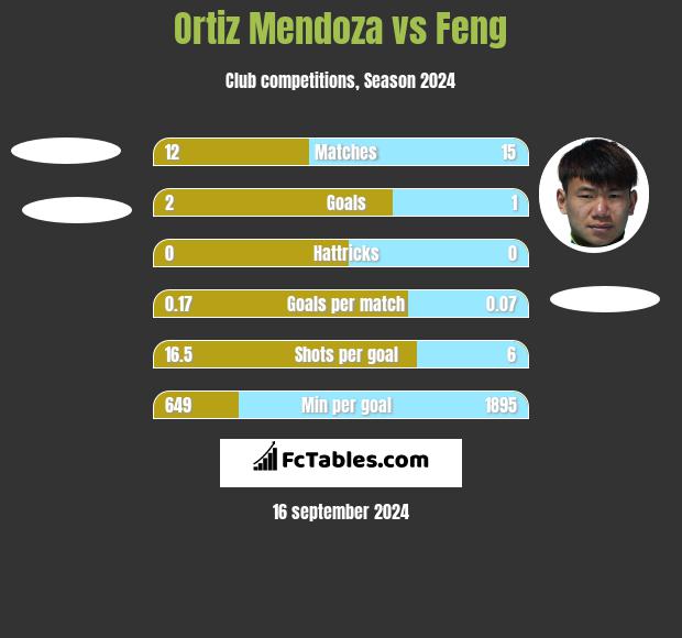 Ortiz Mendoza vs Feng h2h player stats