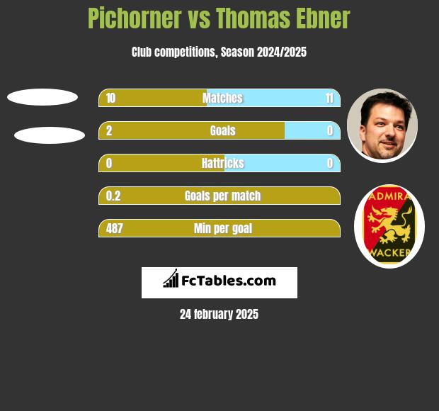 Pichorner vs Thomas Ebner h2h player stats