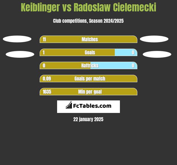 Keiblinger vs Radoslaw Cielemecki h2h player stats