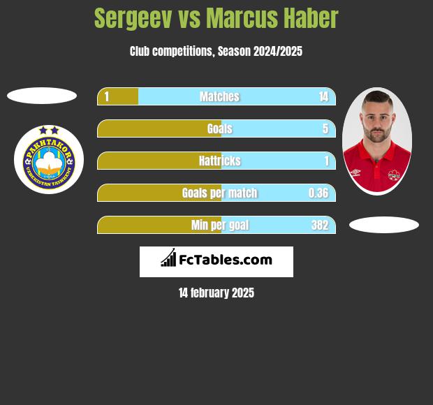 Sergeev vs Marcus Haber h2h player stats