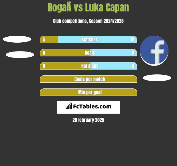 RogaÄ vs Luka Capan h2h player stats