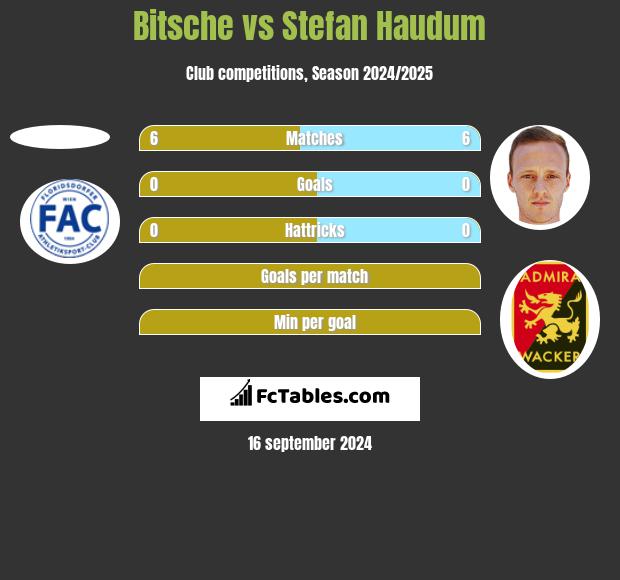 Bitsche vs Stefan Haudum h2h player stats