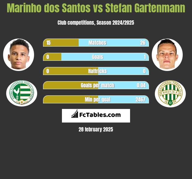 Marinho dos Santos vs Stefan Gartenmann h2h player stats