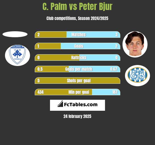 C. Palm vs Peter Bjur h2h player stats