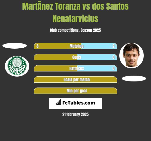 MartÃ­nez Toranza vs dos Santos Nenatarvicius h2h player stats