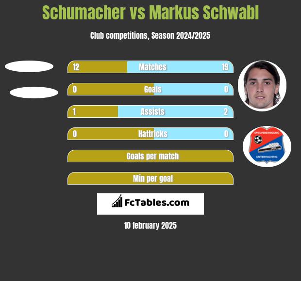 Schumacher vs Markus Schwabl h2h player stats