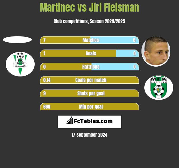 Martinec vs Jiri Fleisman h2h player stats