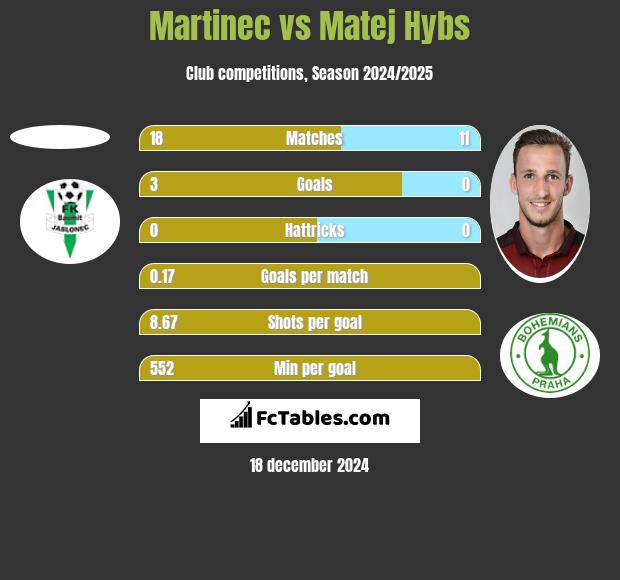 Martinec vs Matej Hybs h2h player stats