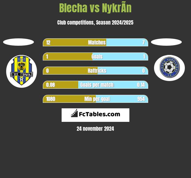 Blecha vs NykrÃ­n h2h player stats