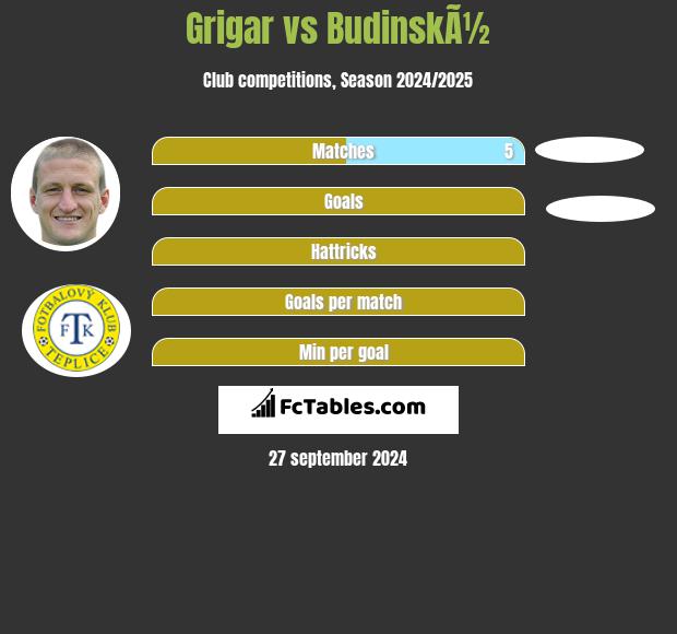 Grigar vs BudinskÃ½ h2h player stats