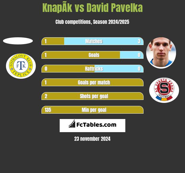 KnapÃ­k vs David Pavelka h2h player stats