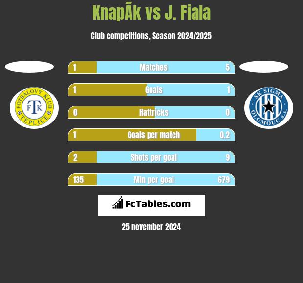 KnapÃ­k vs J. Fiala h2h player stats