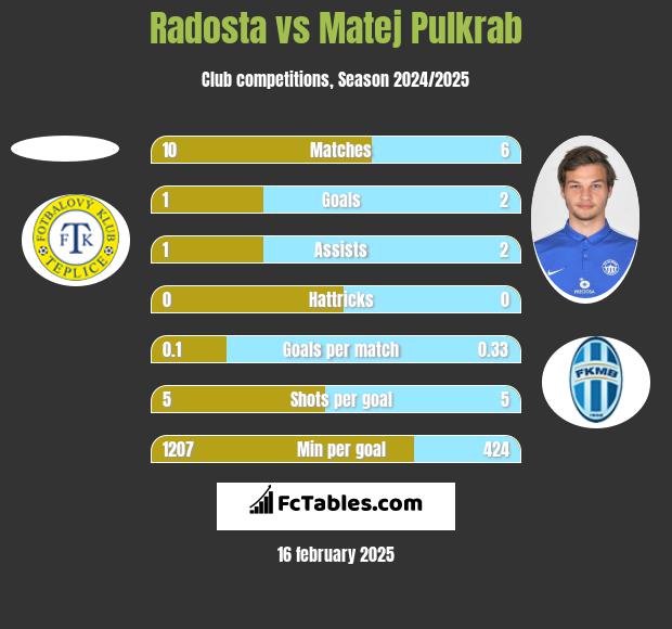 Radosta vs Matej Pulkrab h2h player stats