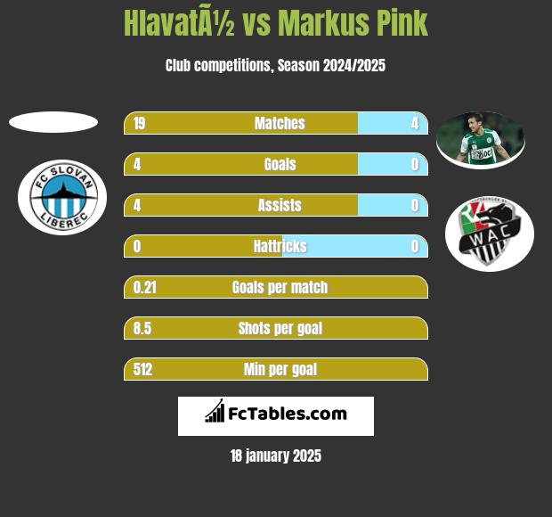 HlavatÃ½ vs Markus Pink h2h player stats