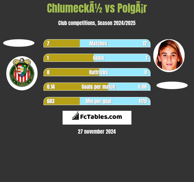 ChlumeckÃ½ vs PolgÃ¡r h2h player stats