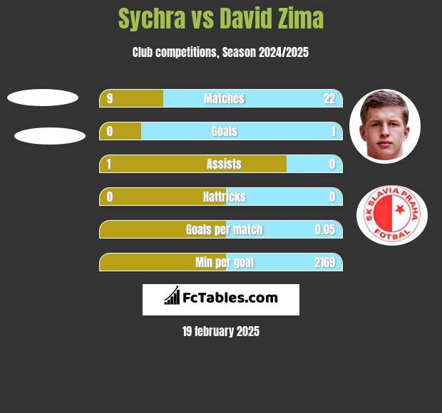 Sychra vs David Zima h2h player stats