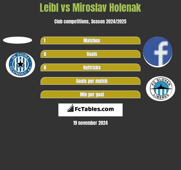 Leibl vs Miroslav Holenak h2h player stats