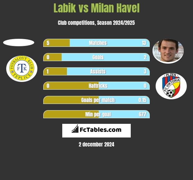 Labik vs Milan Havel h2h player stats