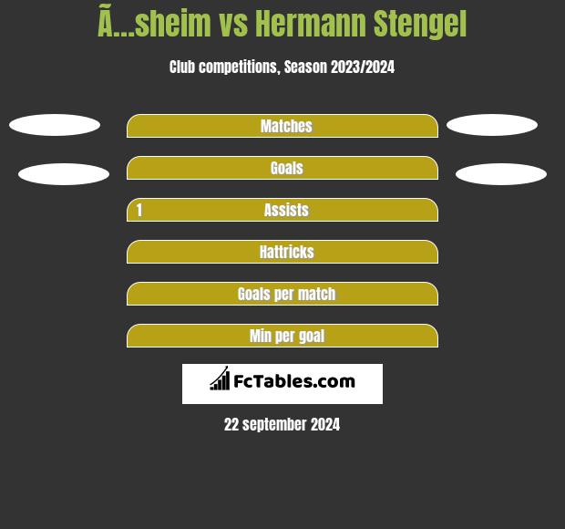 Ã…sheim vs Hermann Stengel h2h player stats