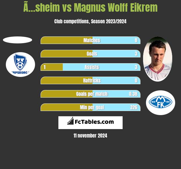 Ã…sheim vs Magnus Eikrem h2h player stats