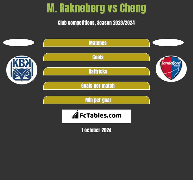 M. Rakneberg vs Cheng h2h player stats