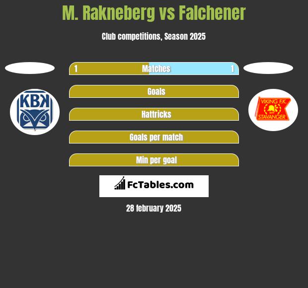 M. Rakneberg vs Falchener h2h player stats