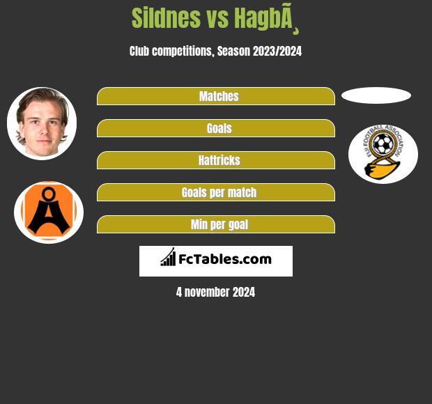 Sildnes vs HagbÃ¸ h2h player stats