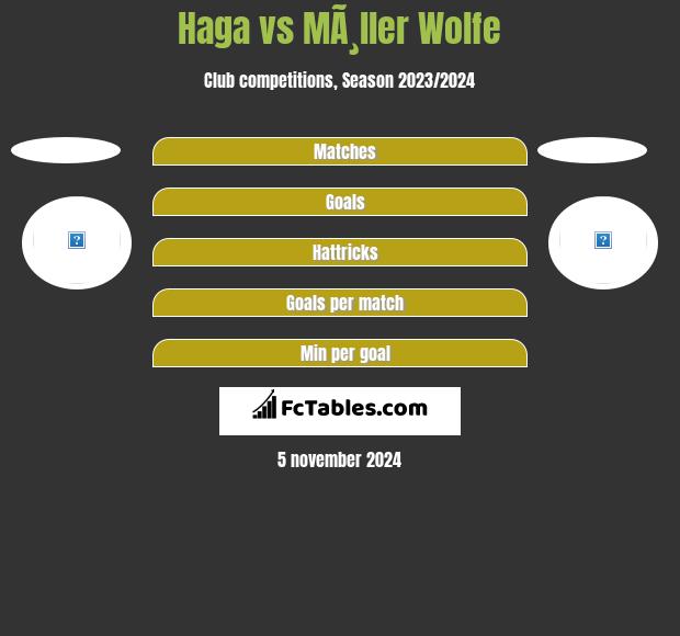 Haga vs MÃ¸ller Wolfe h2h player stats