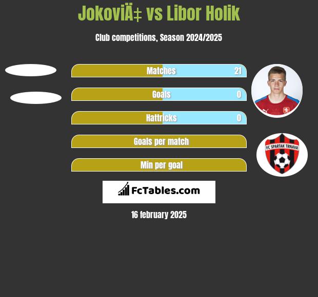 JokoviÄ‡ vs Libor Holik h2h player stats