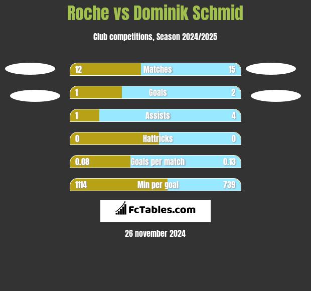 Roche vs Dominik Schmid h2h player stats