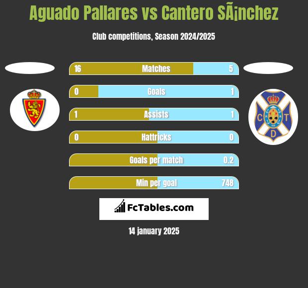 Aguado Pallares vs Cantero SÃ¡nchez h2h player stats