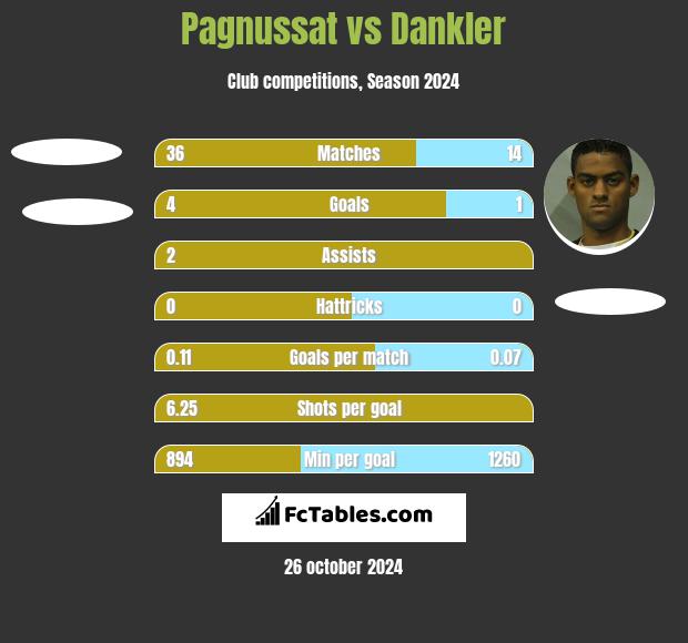 Pagnussat vs Dankler h2h player stats