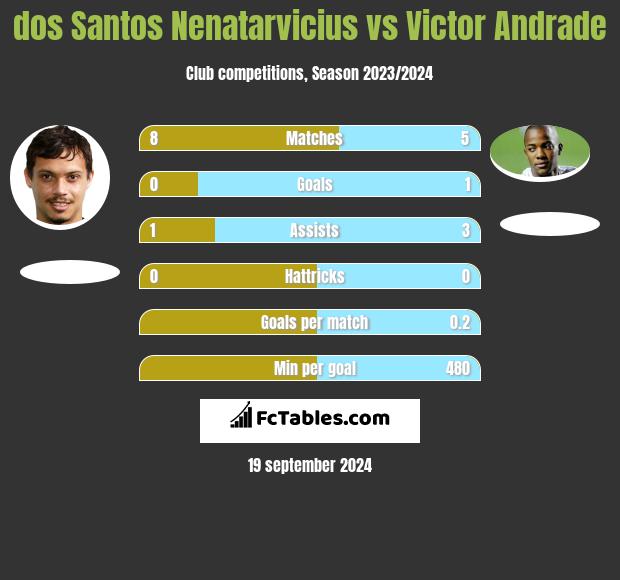 dos Santos Nenatarvicius vs Victor Andrade h2h player stats