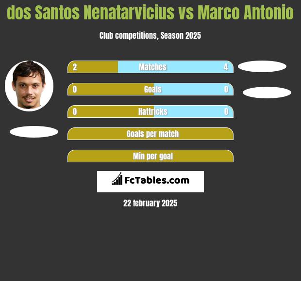 dos Santos Nenatarvicius vs Marco Antonio h2h player stats