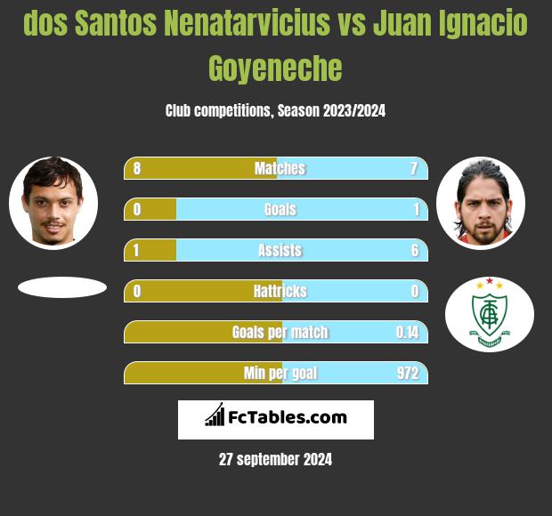 dos Santos Nenatarvicius vs Juan Ignacio Goyeneche h2h player stats