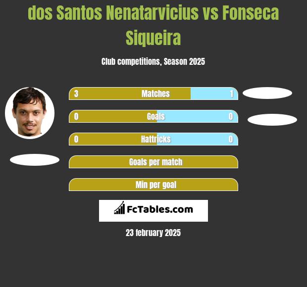 dos Santos Nenatarvicius vs Fonseca Siqueira h2h player stats