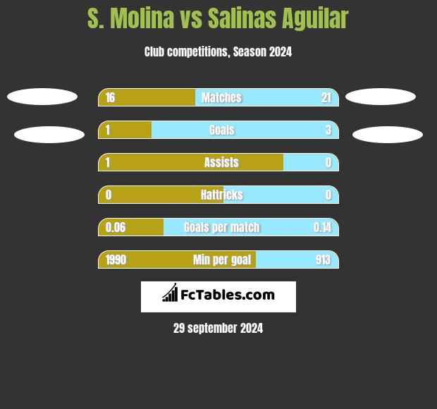 S. Molina vs Salinas Aguilar h2h player stats