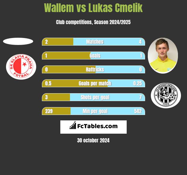 Wallem vs Lukas Cmelik h2h player stats