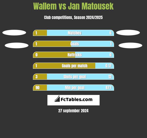 Wallem vs Jan Matousek h2h player stats