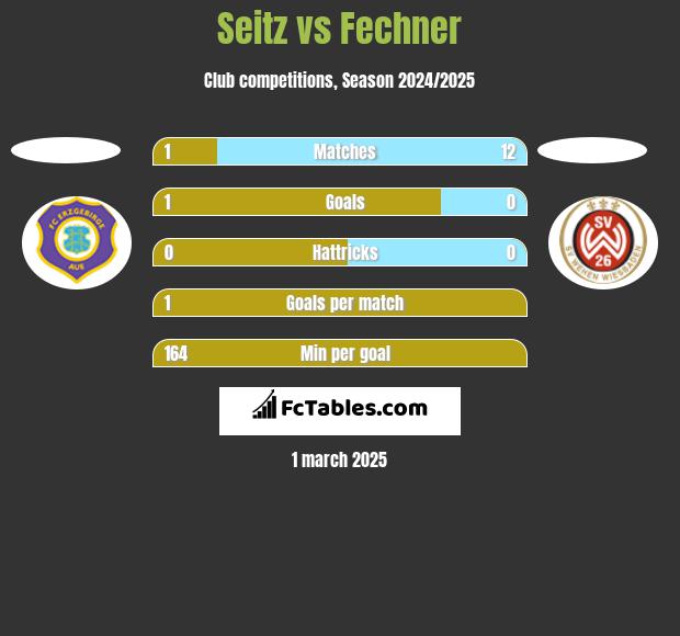 Seitz vs Fechner h2h player stats