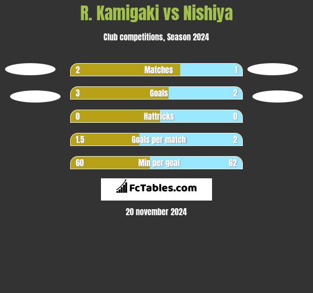 R. Kamigaki vs Nishiya h2h player stats