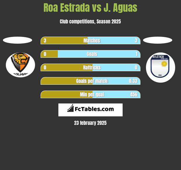 Roa Estrada vs J. Aguas h2h player stats